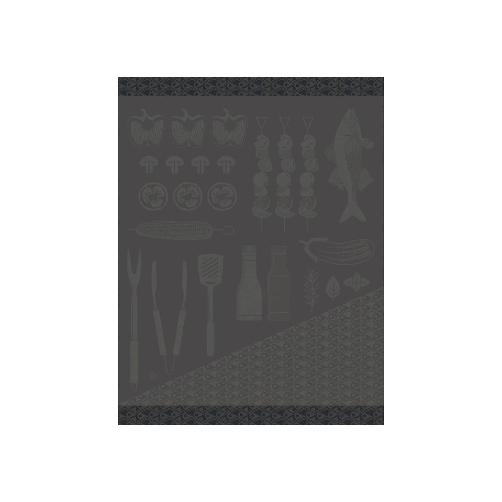 Le Jacquard Francais Braise Geschirrtuch 80x60cm charbon