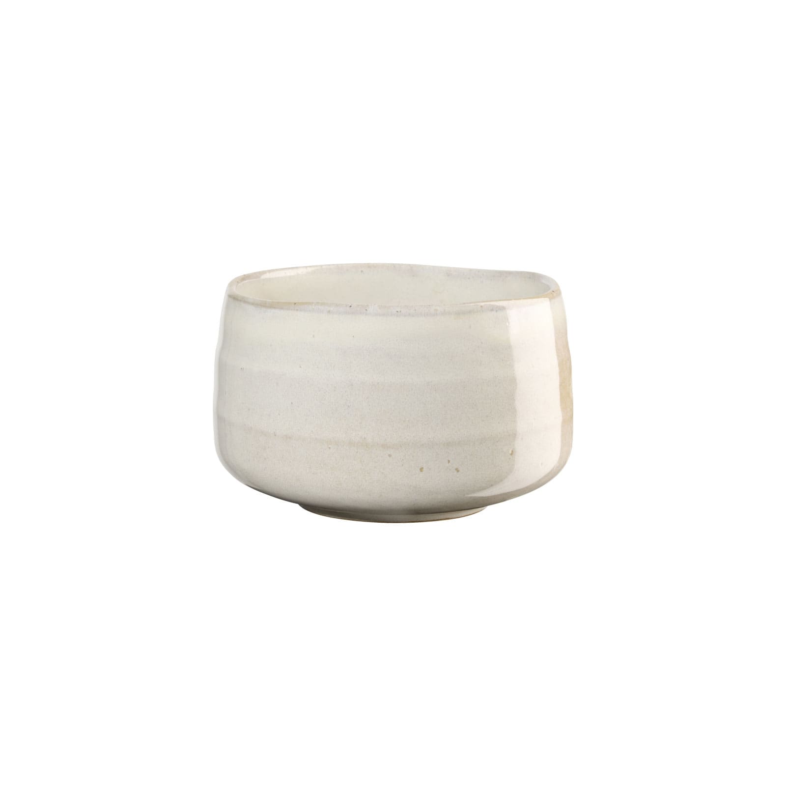 Die Moribana Matcha Schale in weiß ist eine helle Keramikschale in konischer Form.