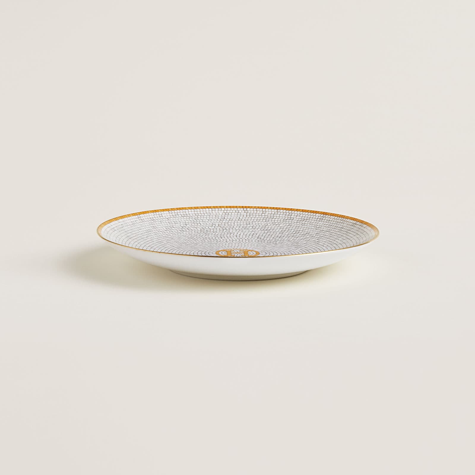HERMÈS Paris Mosaïque au 24 Gold Brotteller 17cm