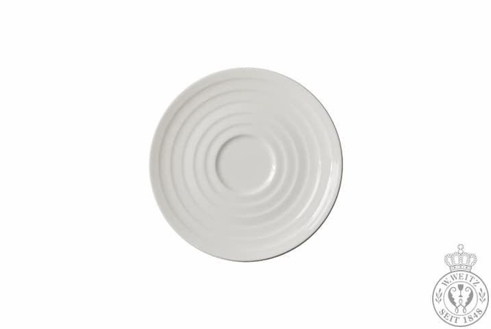 Dibbern Bone China weiß Fine Dining R Kaffee-, Tee-Untertasse rund 0,20/,25ltr. mit Relief