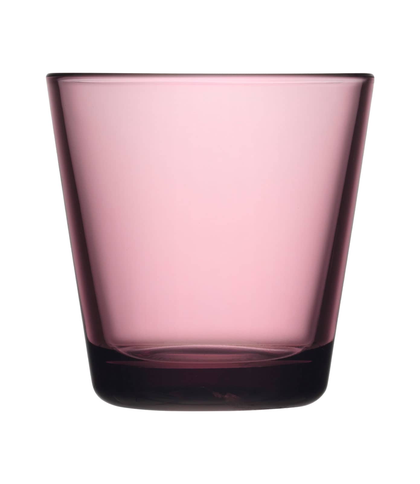 Das Kartio Glas in violett von iittala hat die klassische konische Form. Es ist gefertigt aus einem rauchig lilafarbigen Glas.