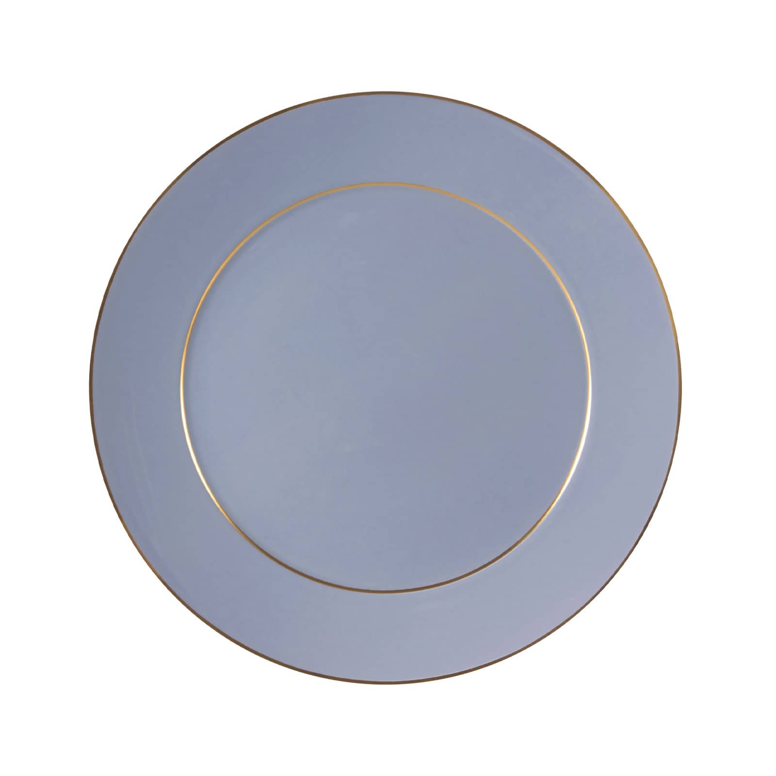 Der Urban Colors Speiseteller in blau von Meissen hat eine schöne vergissmeinnichtblaue Farbe und goldene Zierränder.
