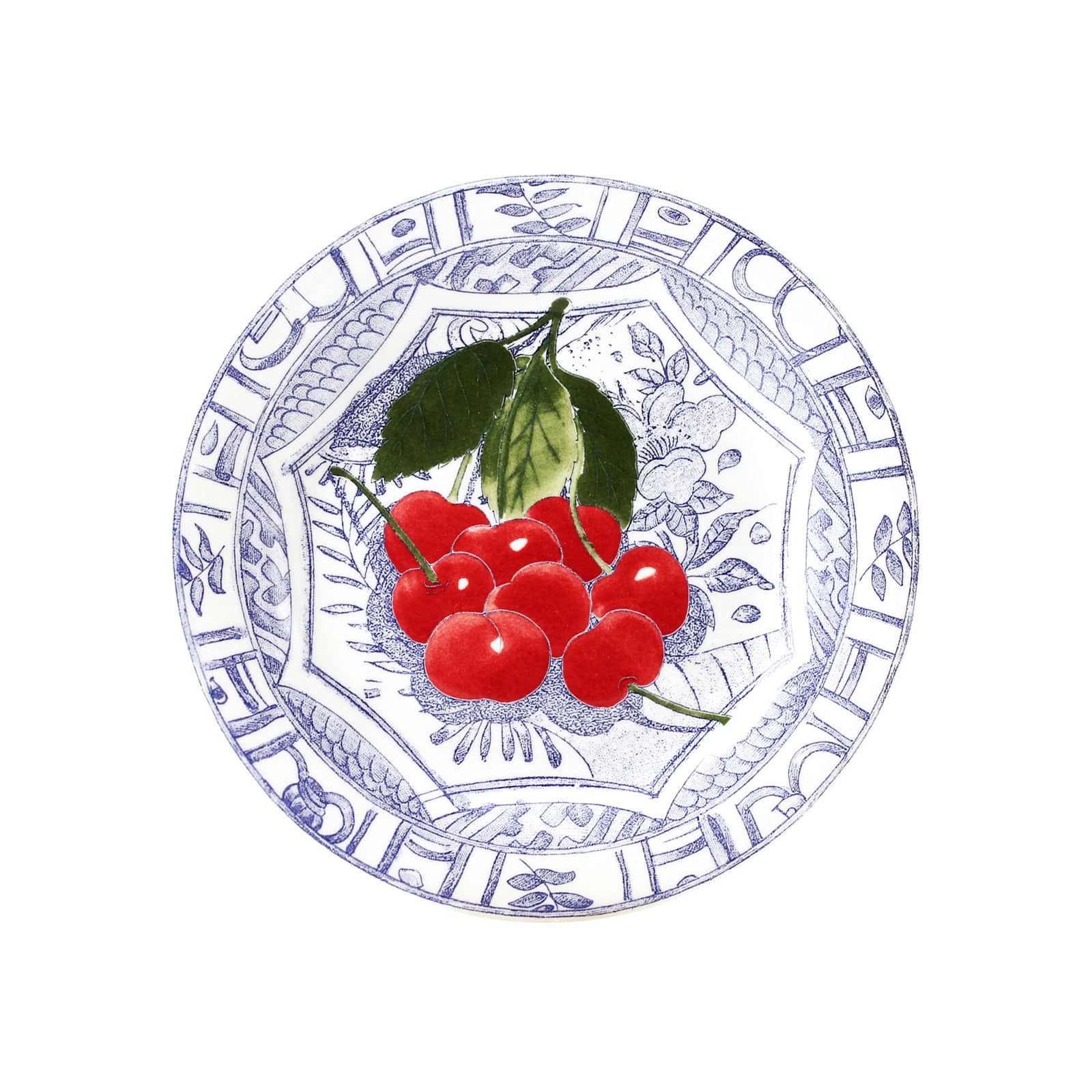 Gien Oiseau Bleu Fruits Cocktailteller 16,5cm Kirsche