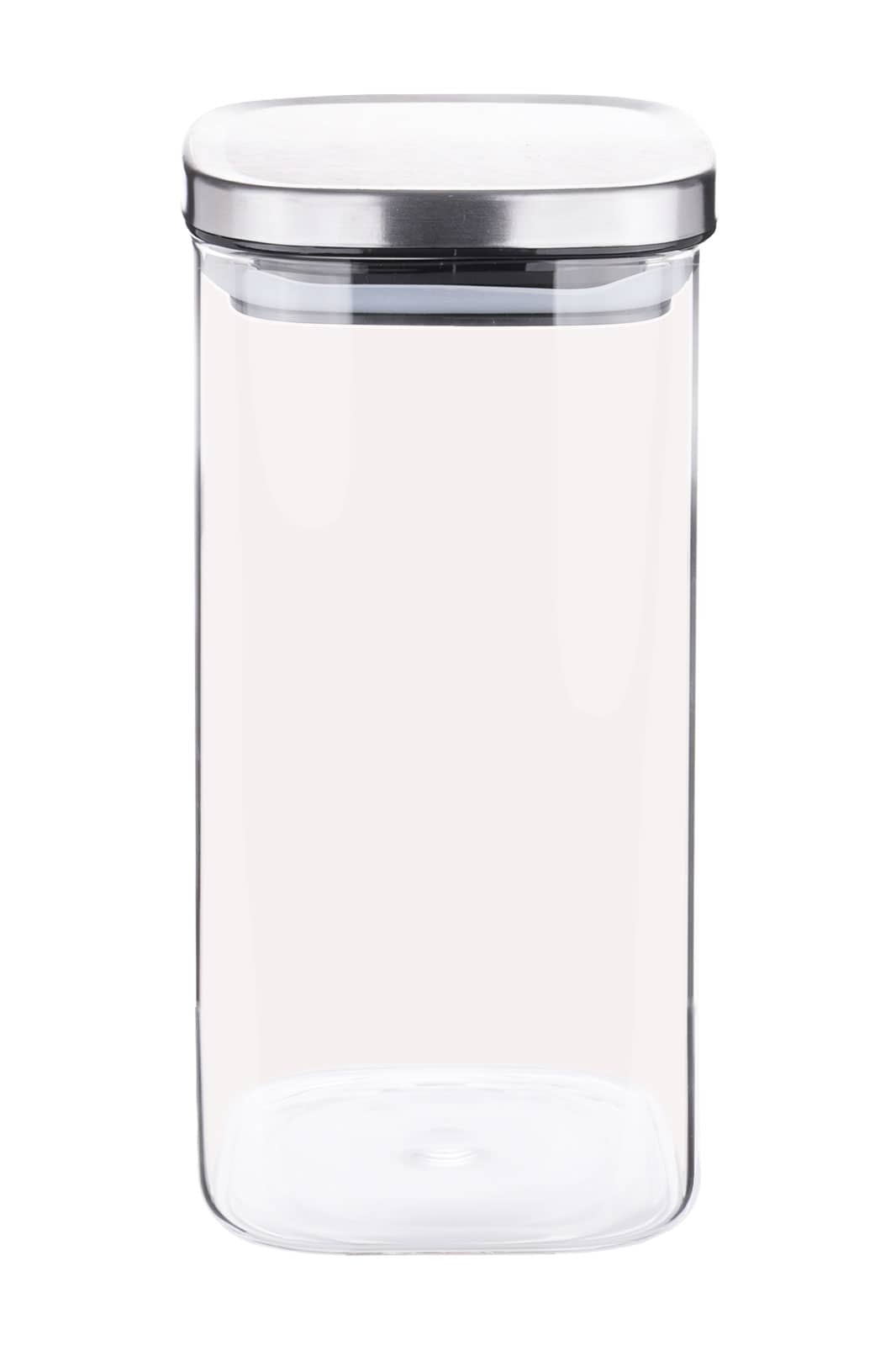 WEITZ Vorratsdose 1,50ltr. rechteckig Glas/Edelstahl Kollektion WEITZ