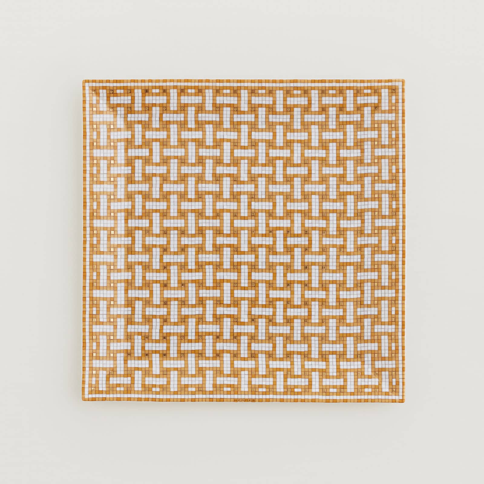 HERMÈS Paris Mosaïque au 24 Gold Kleines Carré Nr.4 19x19cm