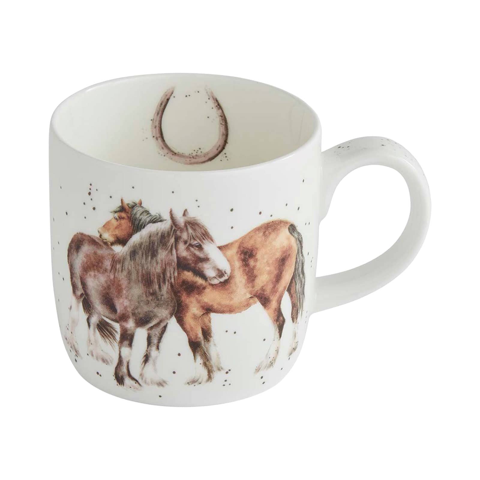 Royal Worcester Wrendale Designs Becher Side by Side / Pferde 0,31ltr.