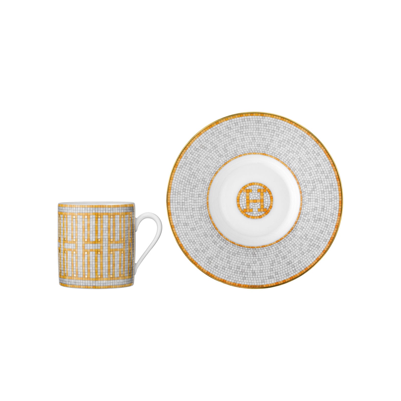 HERMÈS Paris Mosaïque au 24 Gold Espressotasse m. U. 0,10ltr.