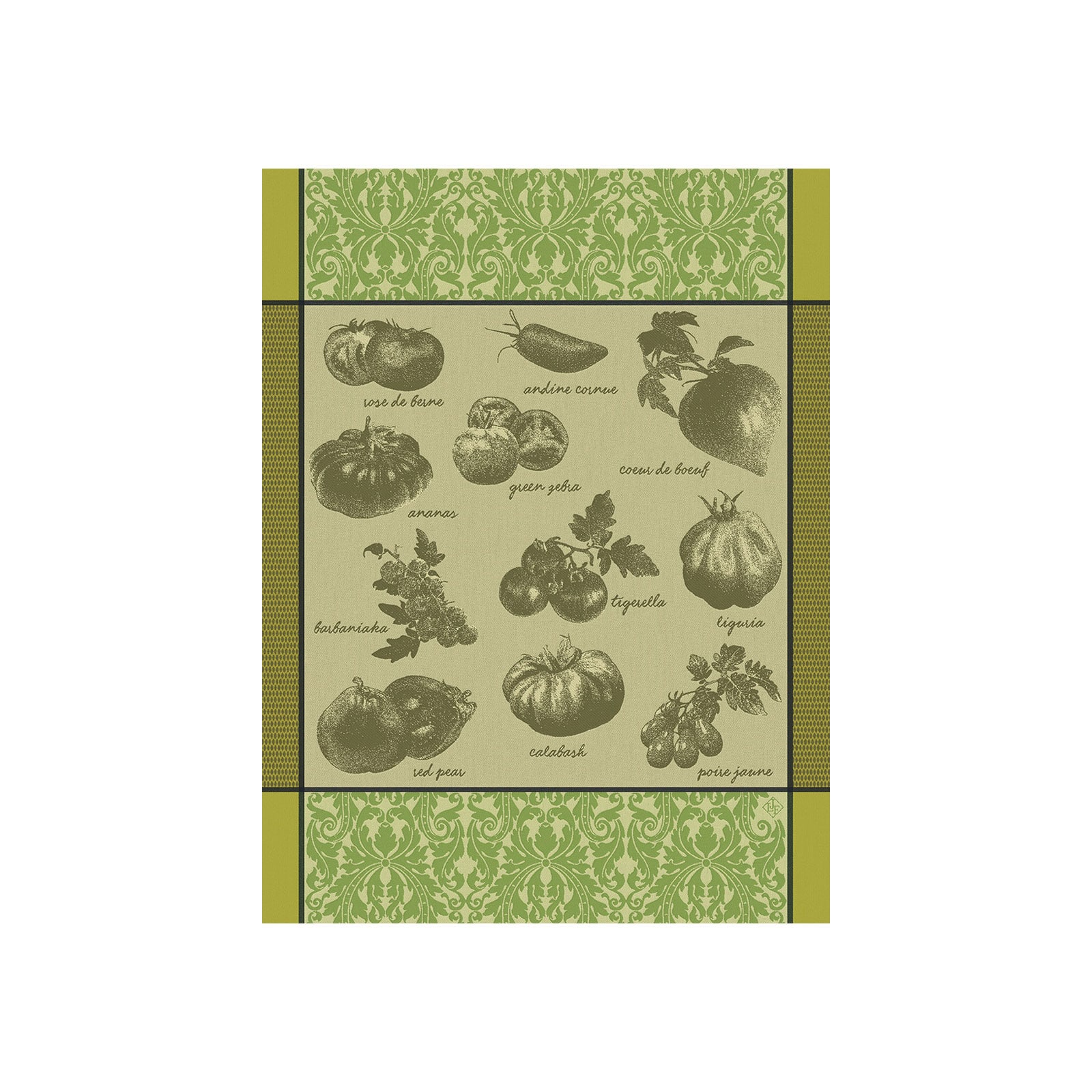 Le Jacquard Francais Tomates Etc Geschirrtuch 80x60cm vert
