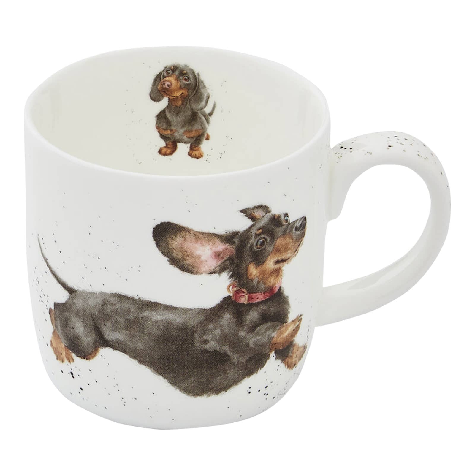 Royal Worcester Wrendale Designs Becher That Friday Feeling / Dackel 0,31ltr.