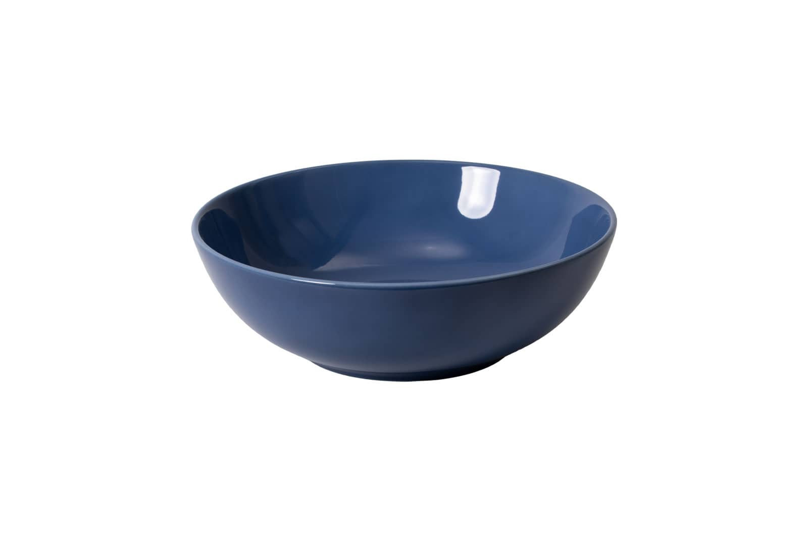 Die Dibbern One Color indigo Schale ist eine Porzellanschale mit jeansblauer Glasur.
