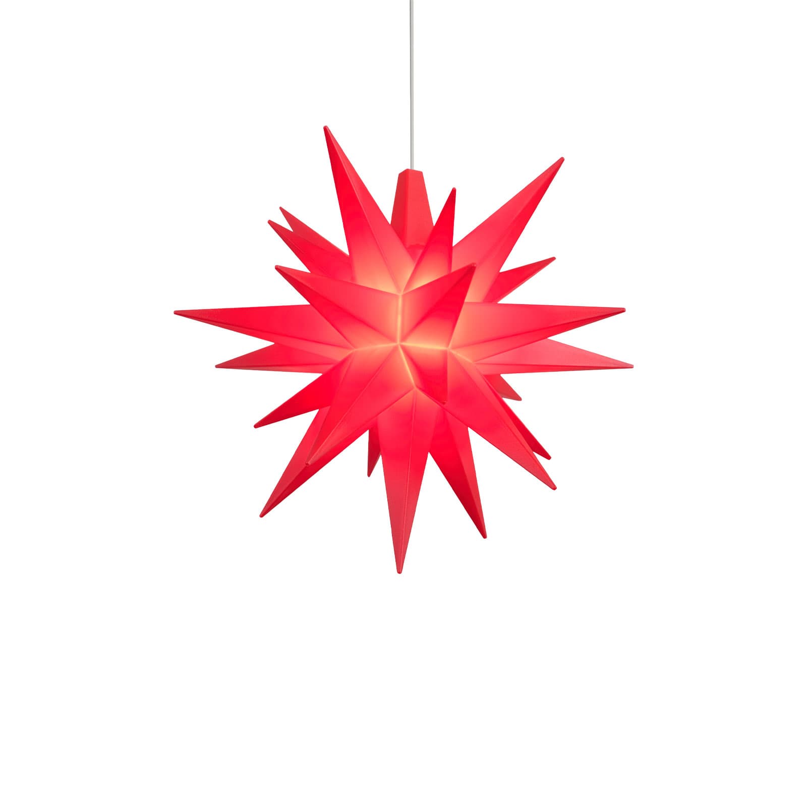 Herrnhuter Sterne Miniaturstern 8cm Kunststoff rot inkl. LED