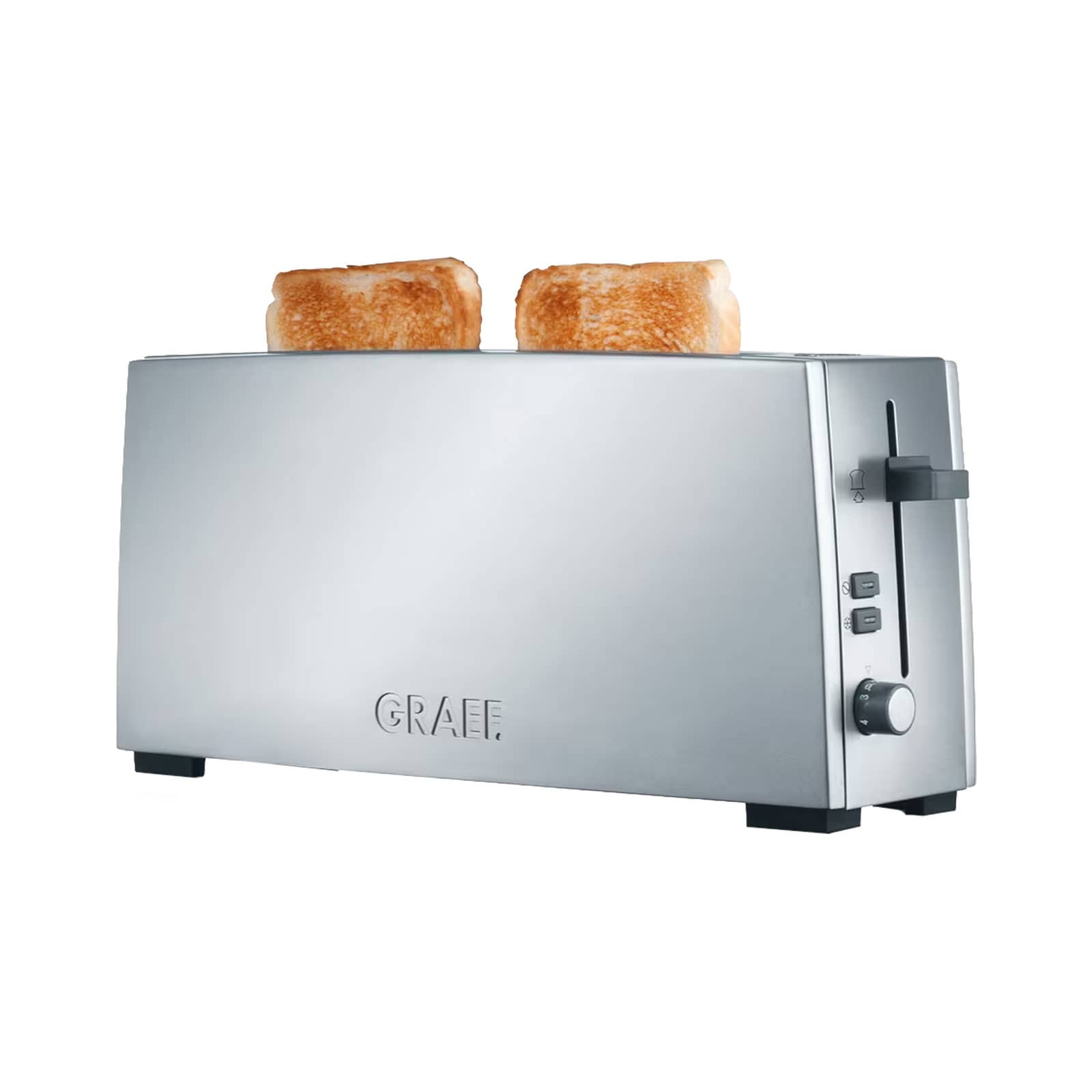 Graef Toaster 2 Scheiben mit Langschlitz  silber TO90