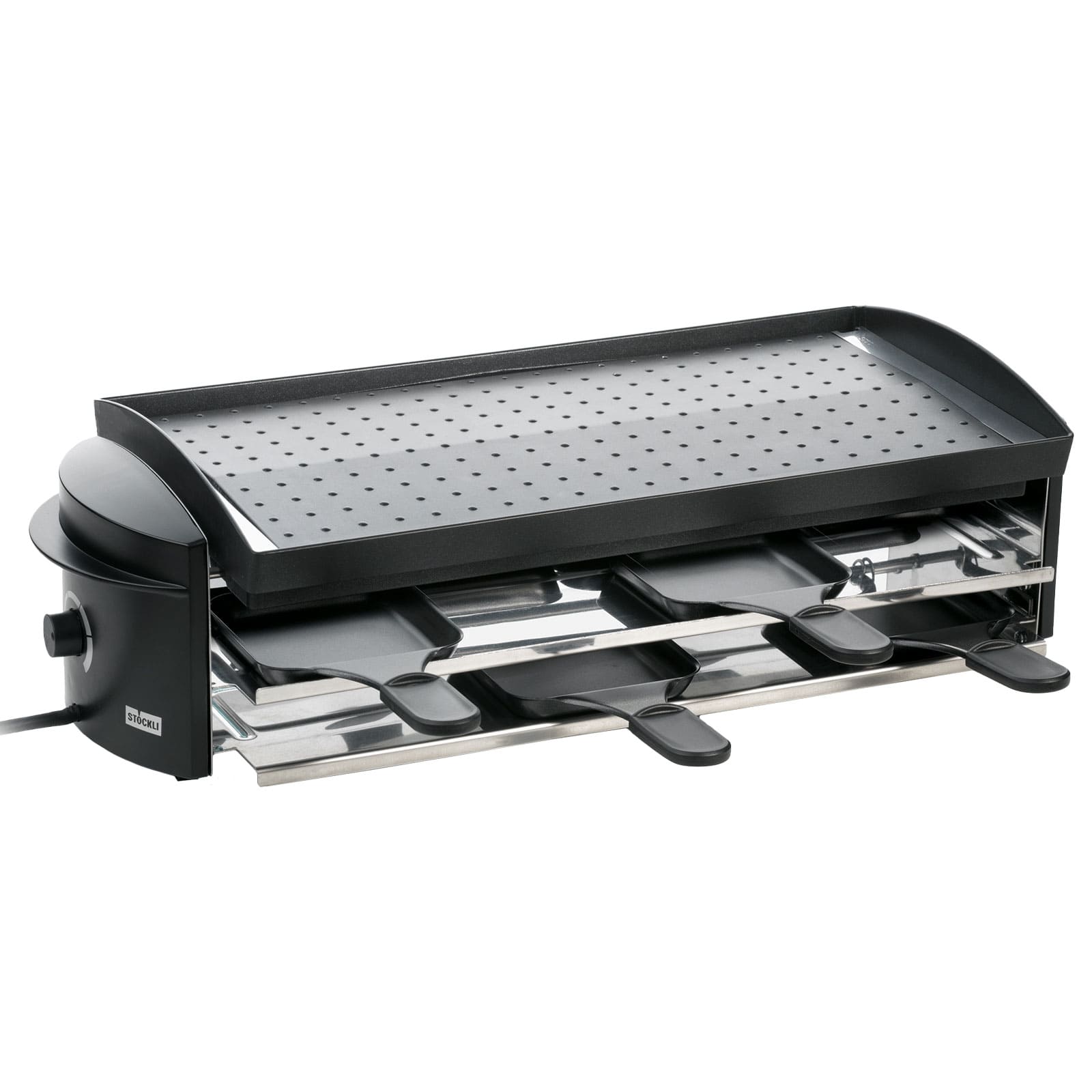 Stöckli Cheeseboard V8 Grill anthrazit 8 Pers.