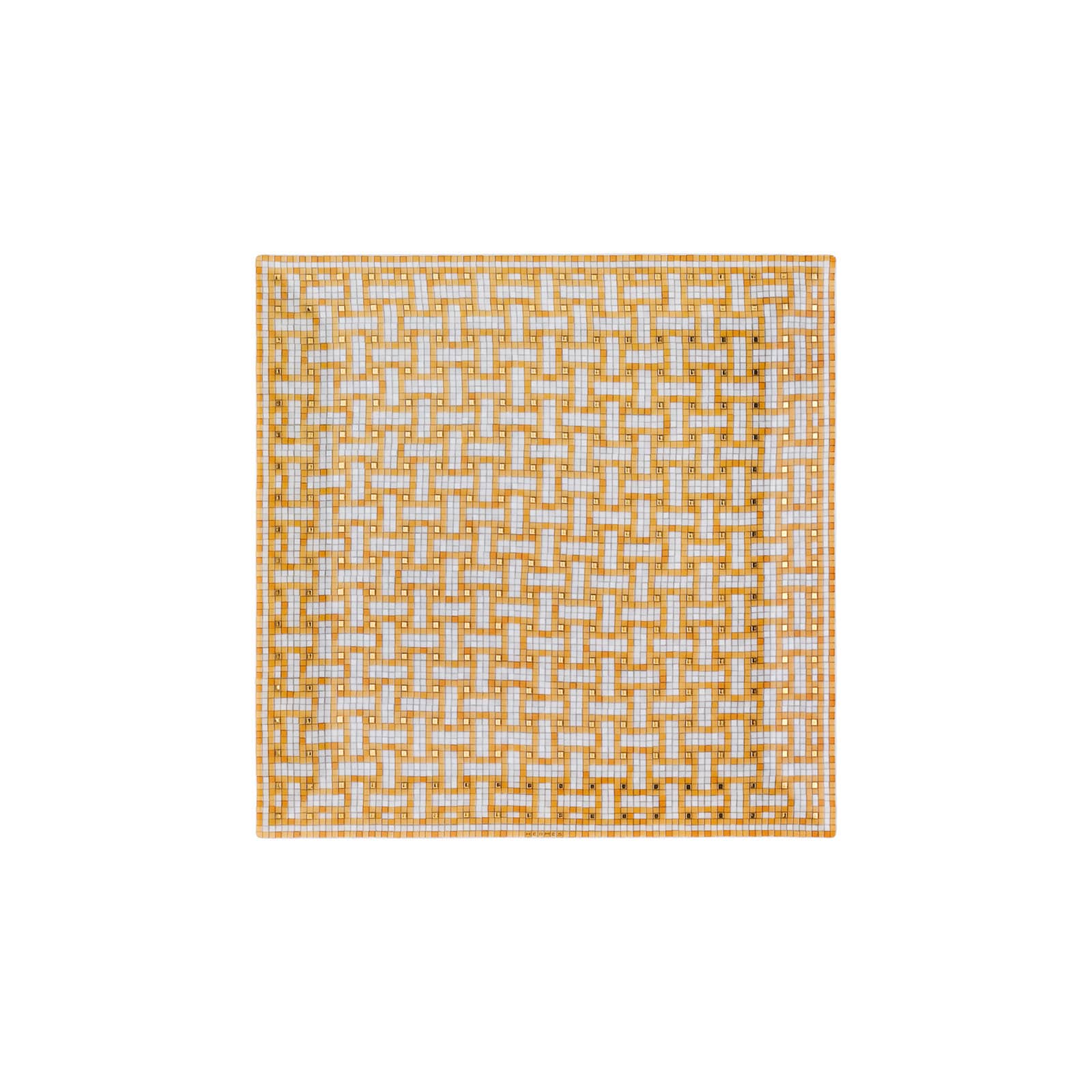 HERMÈS Paris Mosaïque au 24 Gold Kleines Carré Nr.4 19x19cm