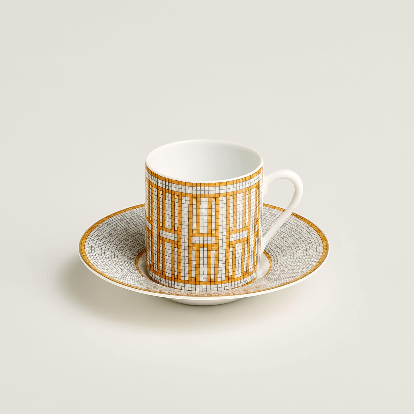 HERMÈS Paris Mosaïque au 24 Gold Espressotasse m. U. 0,10ltr.