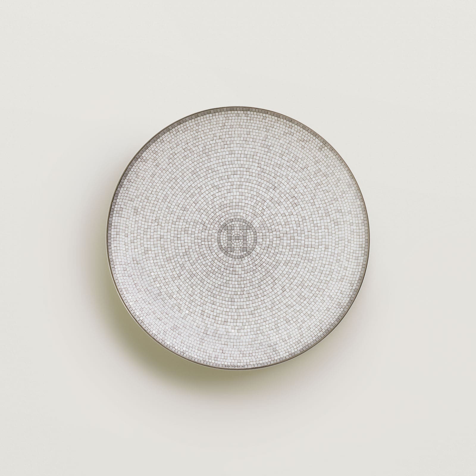HERMÈS Paris Mosaïque au 24 Platin Brotteller 17cm