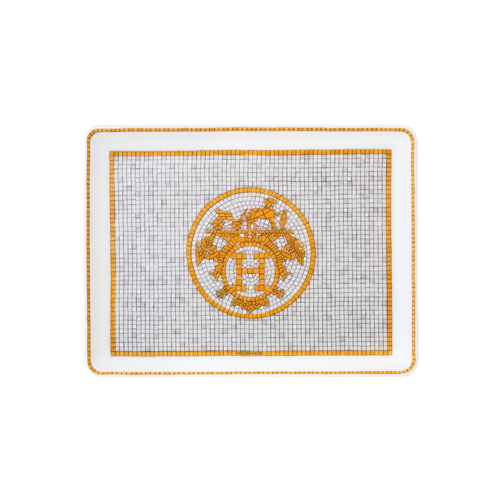HERMÈS Paris Mosaïque au 24 Gold Sushiplatte 16x12cm