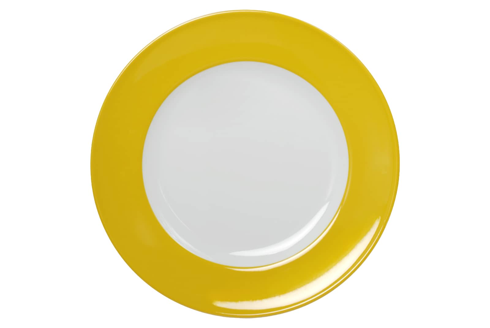 Dibbern Solid Color sonnengelb Frühstücksteller 21cm Fahne