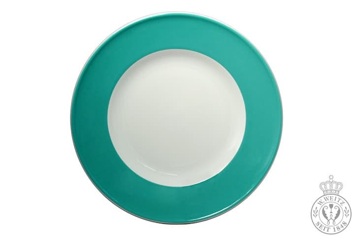 Dibbern Solid Color türkis Frühstücksteller 19cm Fahne