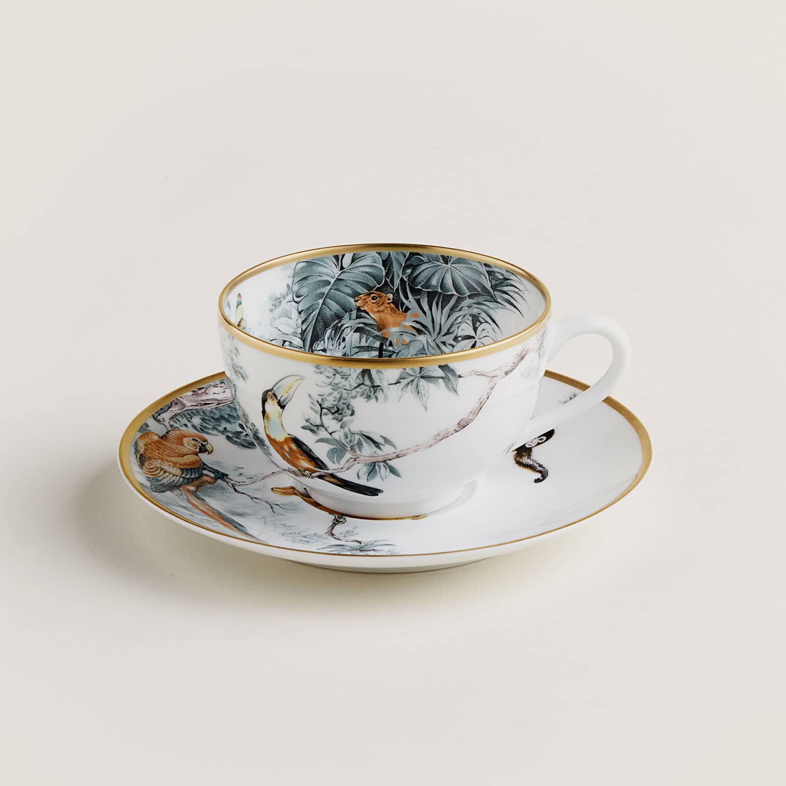 HERMÈS Paris Carnets d'Équateur Tee- / Kaffeetasse m. U. 0,20ltr.