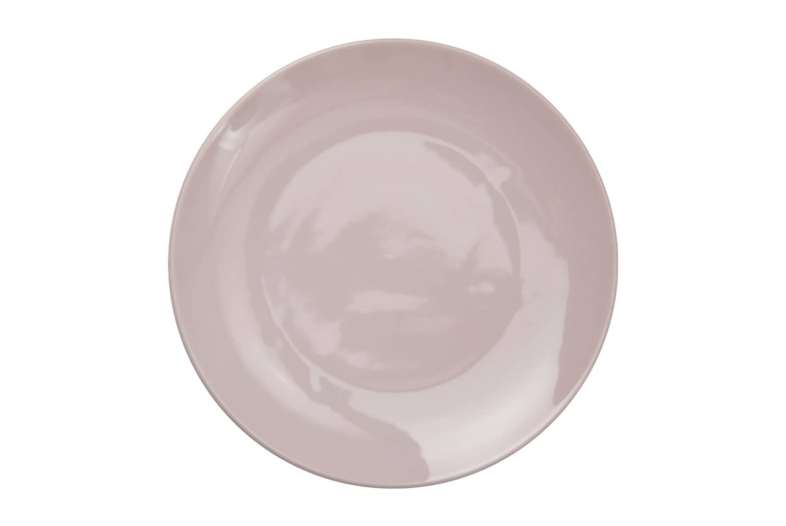 Der Dibbern One Color puder Frühstücksteller ist ein Porzellanteller mit rosafarbener Glasur.