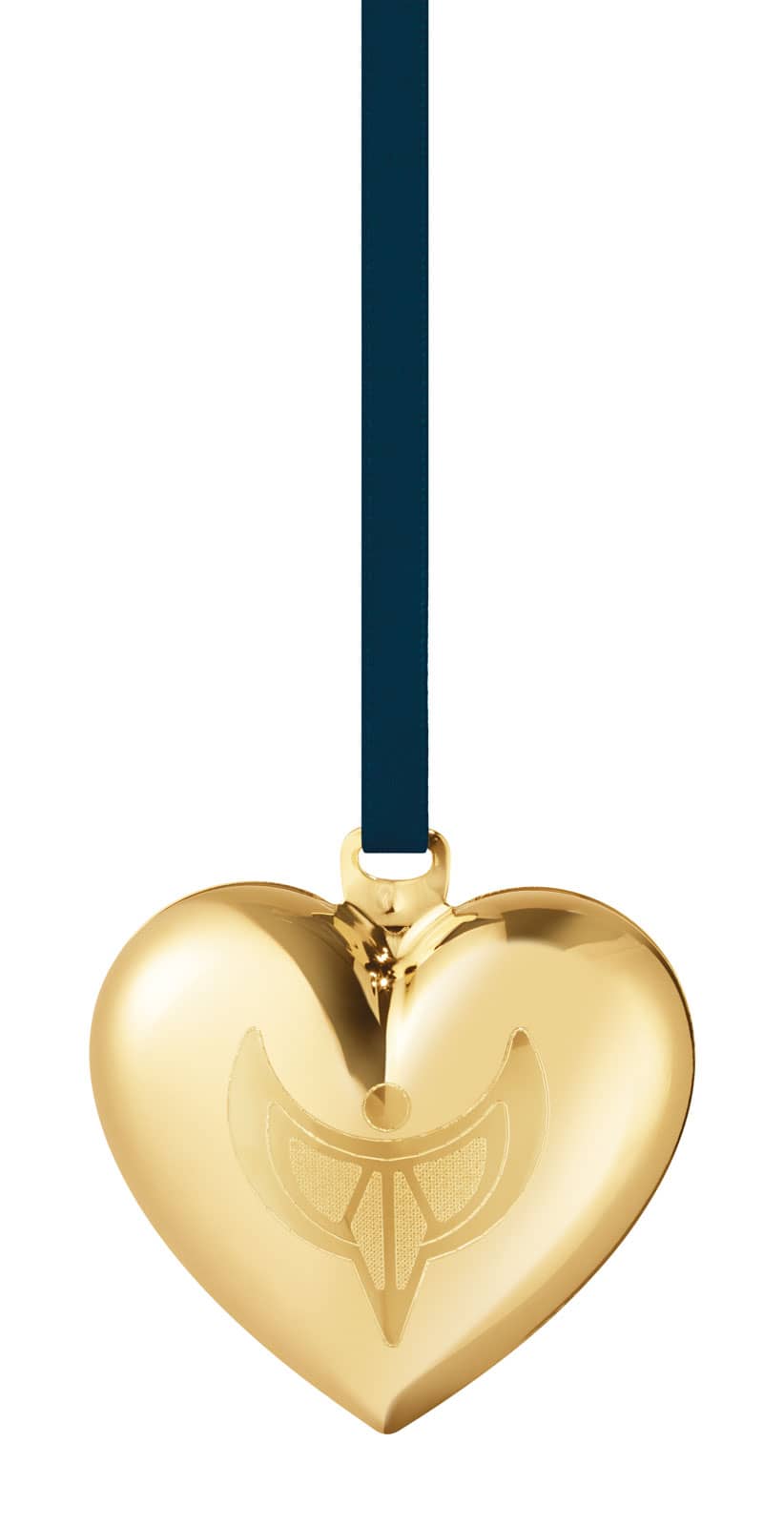 Georg Jensen 2024 Weihnachtsornament Herz gold