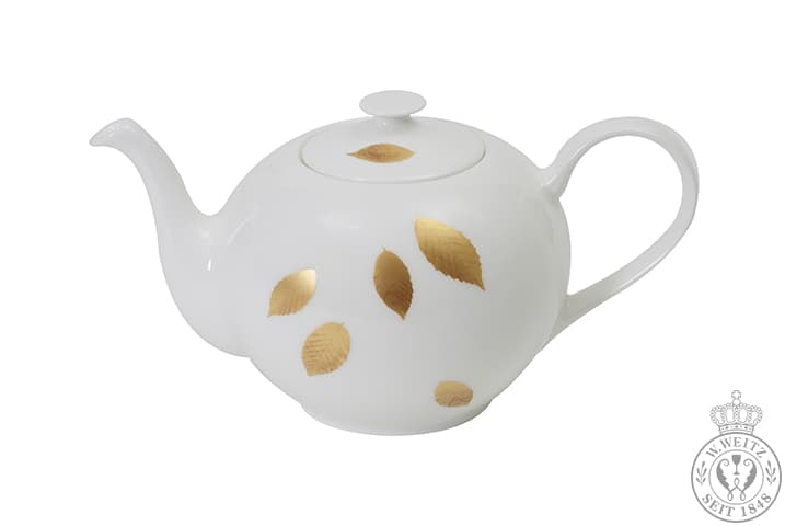Dibbern Gold Leaf Teekanne rund 1,30ltr.