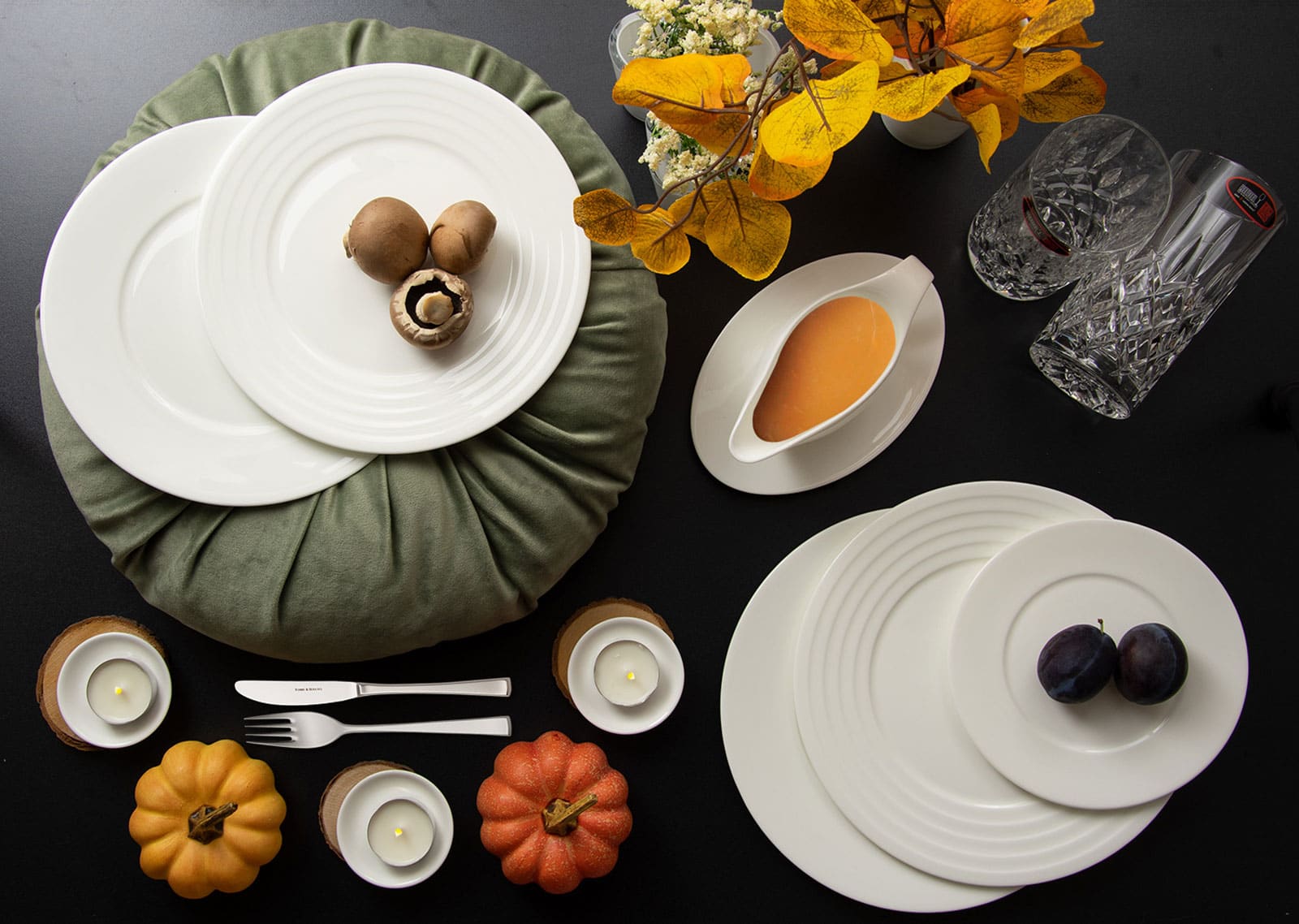 Dibbern Bone China weiß Fine Dining Brotteller 17cm