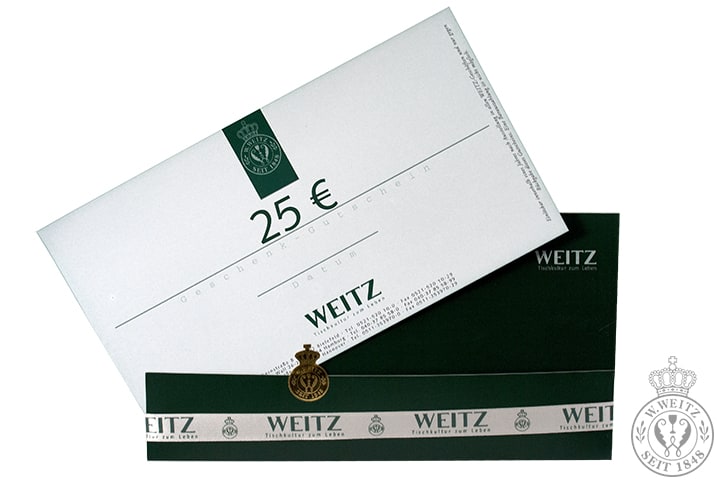 WEITZ Geschenkgutschein über 25€
