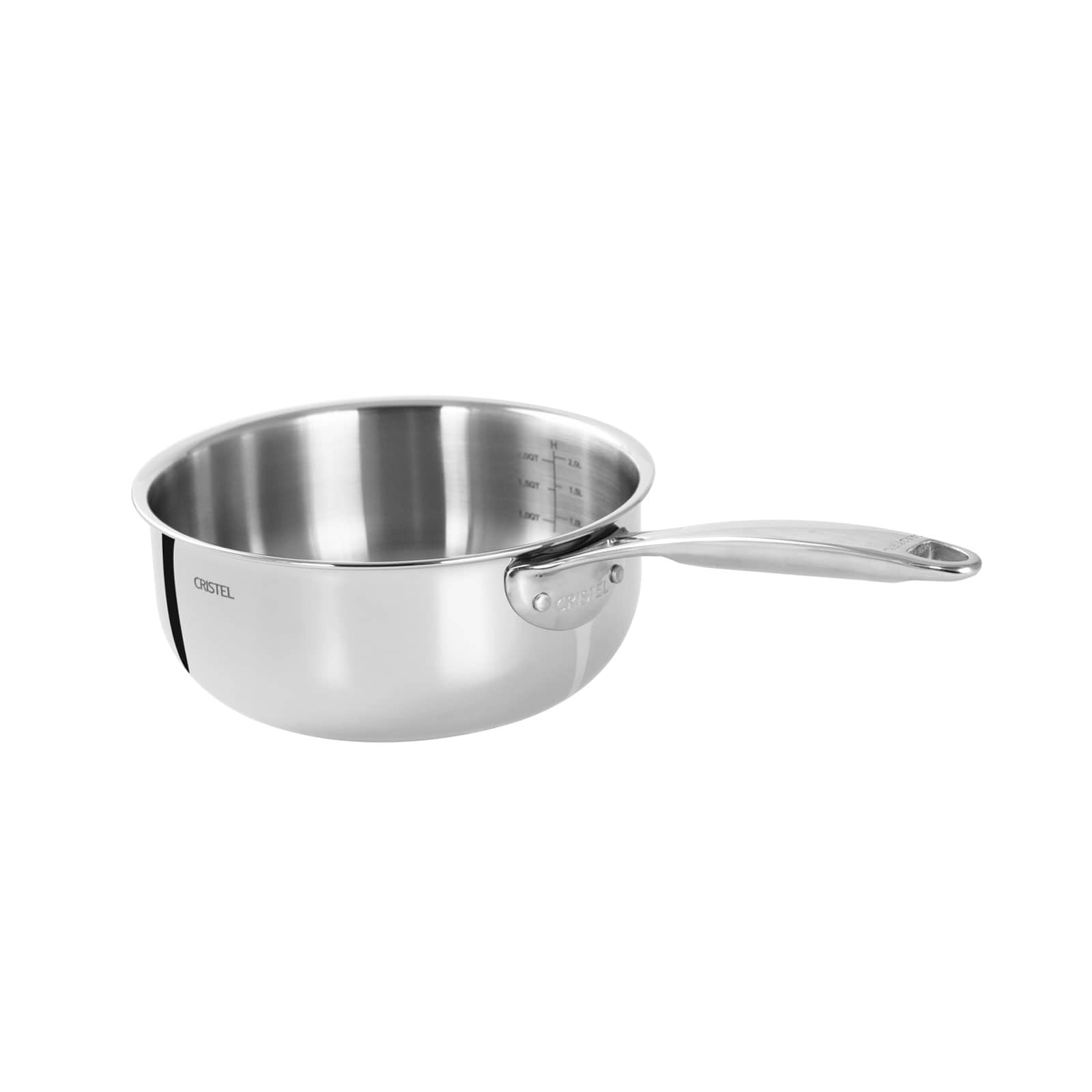 Cristel Castel'Pro Stielkasserolle 16cm Edelstahl