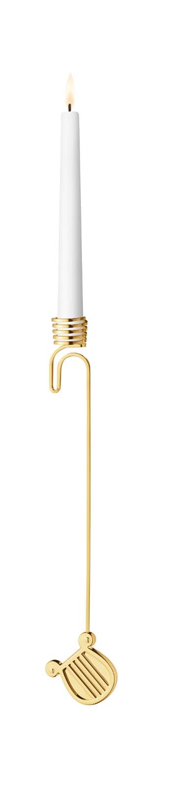 Georg Jensen 2026 Kerzenhalter Harfe gold