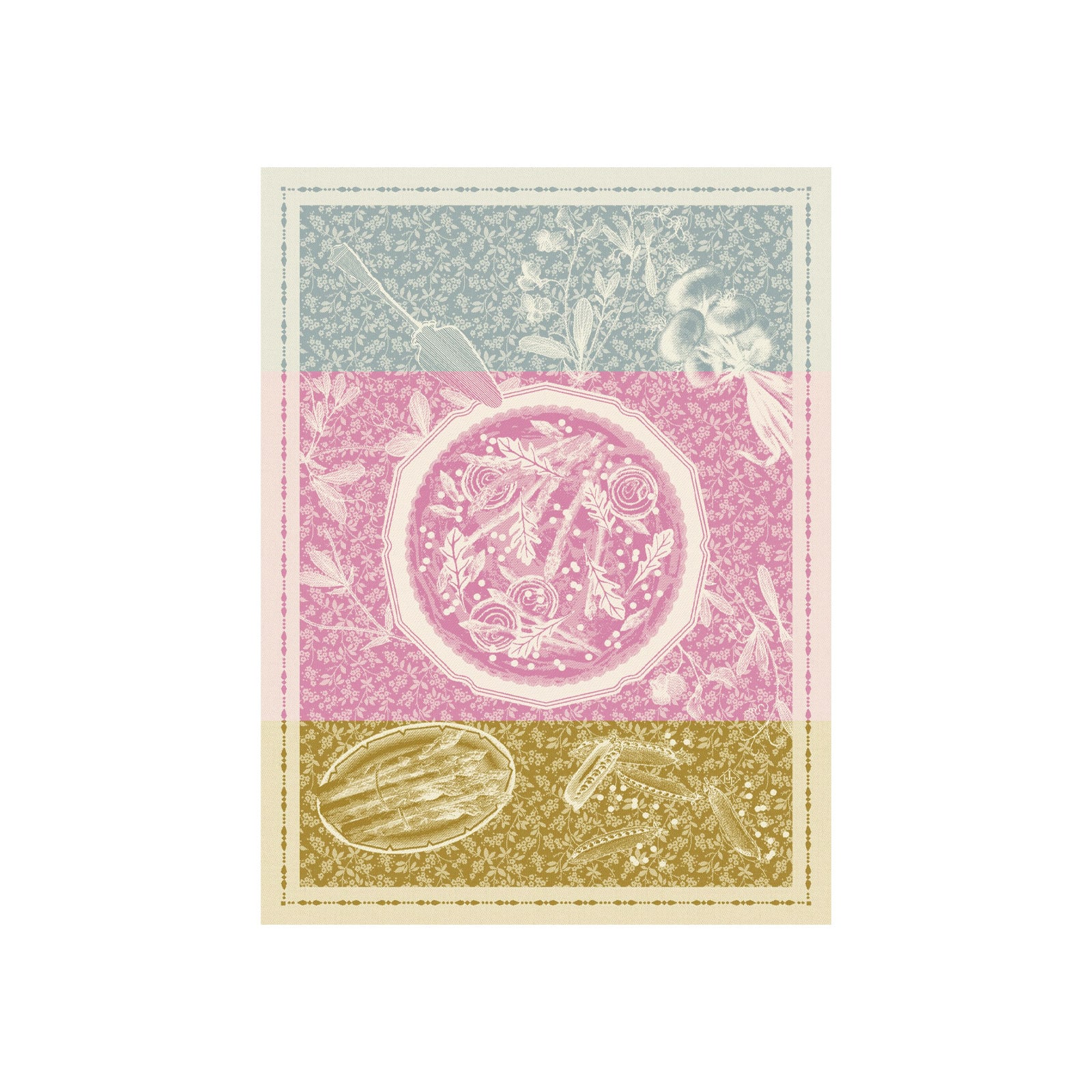 Le Jacquard Francais Tarte Printaniere Geschirrtuch 80x60cm gourmande