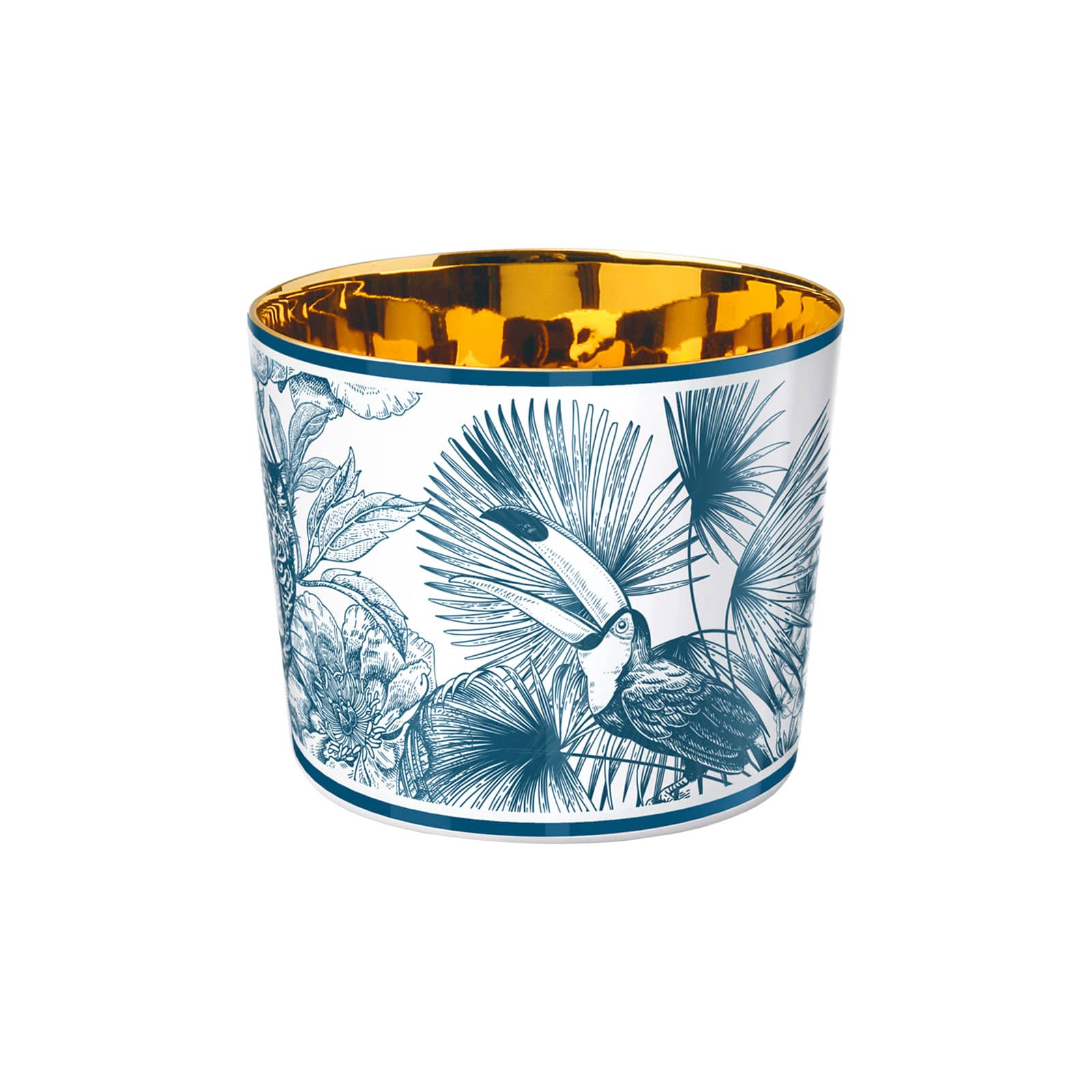 Sieger Fürstenberg Champagnerbecher Paraíso Blue Leopard