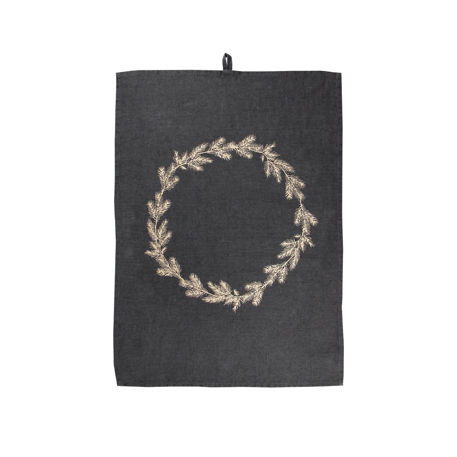 Dorothee Lehnen Firwreath Geschirrtuch 50x70cm forged iron