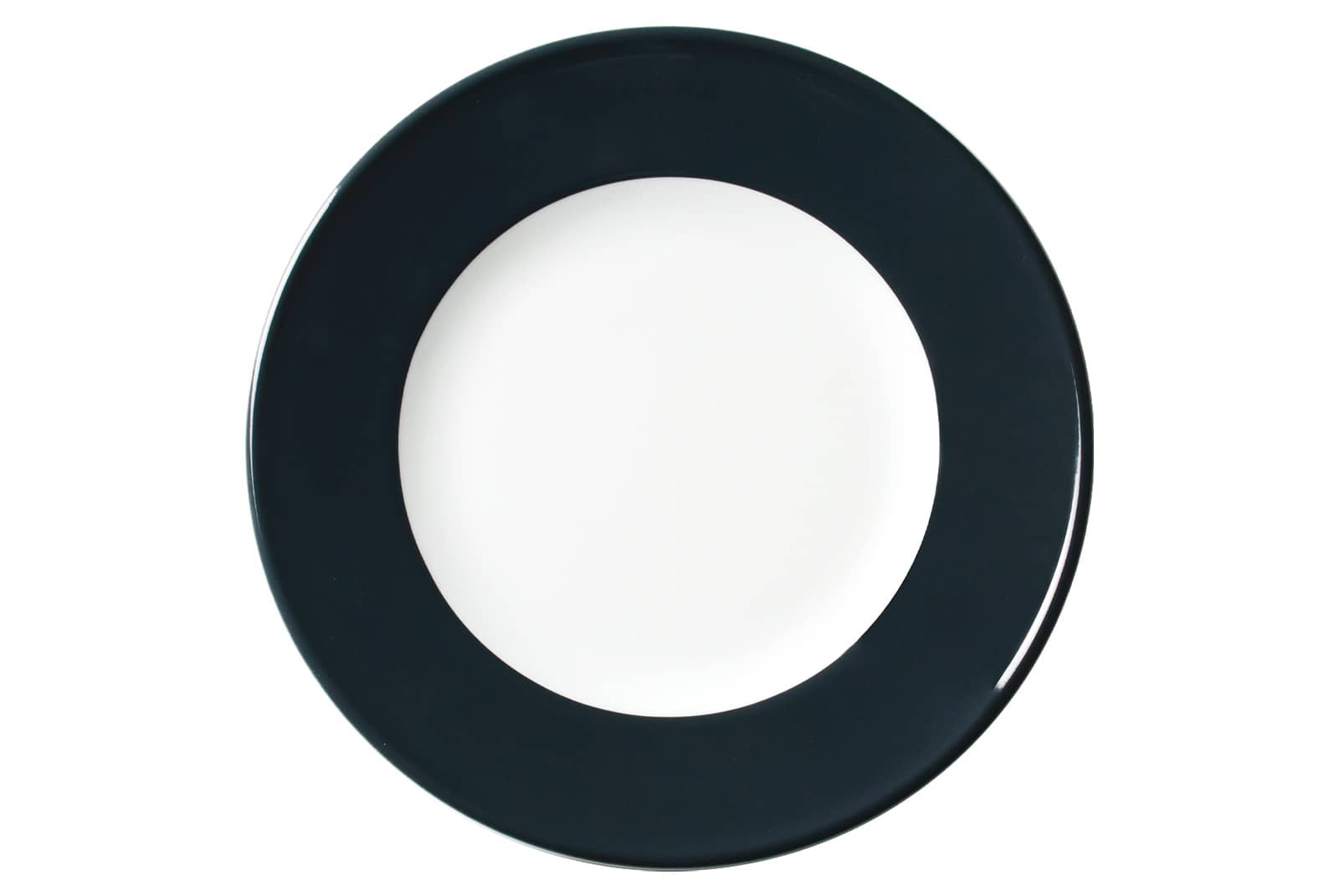 Solid Color anthrazit Frühstücksteller mit Fahne 21cm