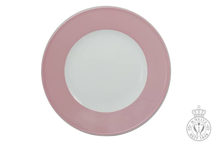 Dibbern Solid Color zartrosa Frühstücksteller 21cm Fahne