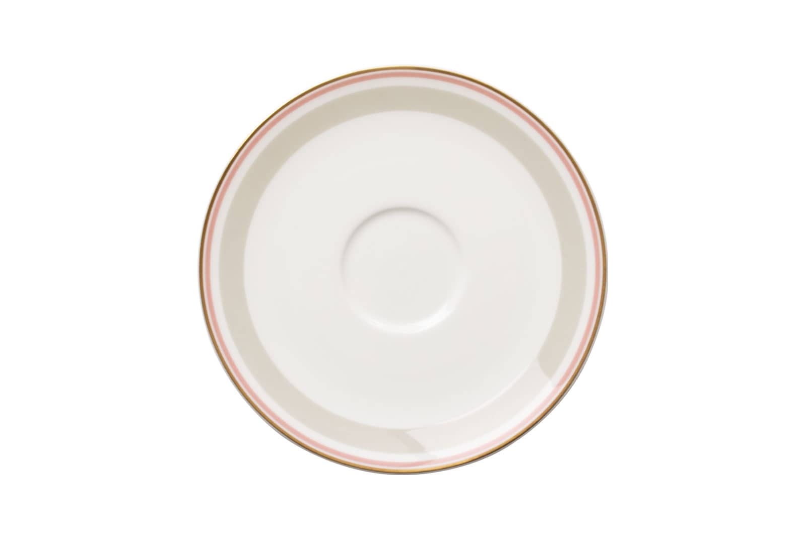 Die Kaffee-Untertasse khaki/rosé der Dibbern Serie Capri