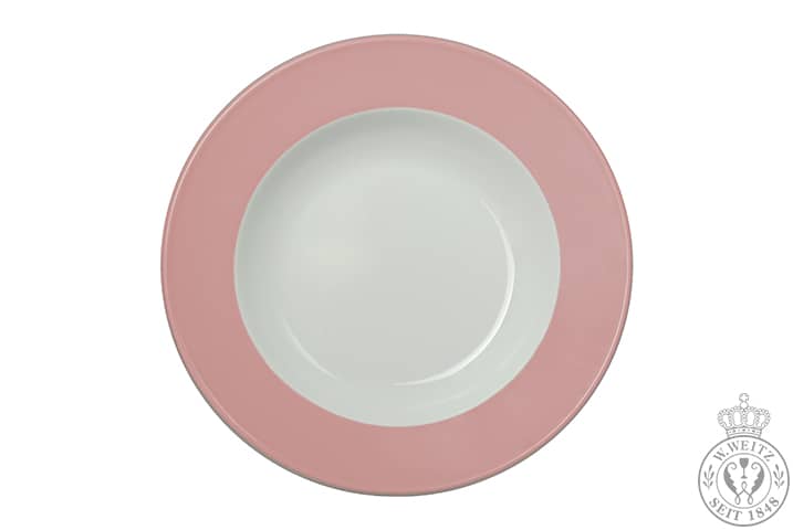 Dibbern Solid Color zartrosa Suppenteller 23cm