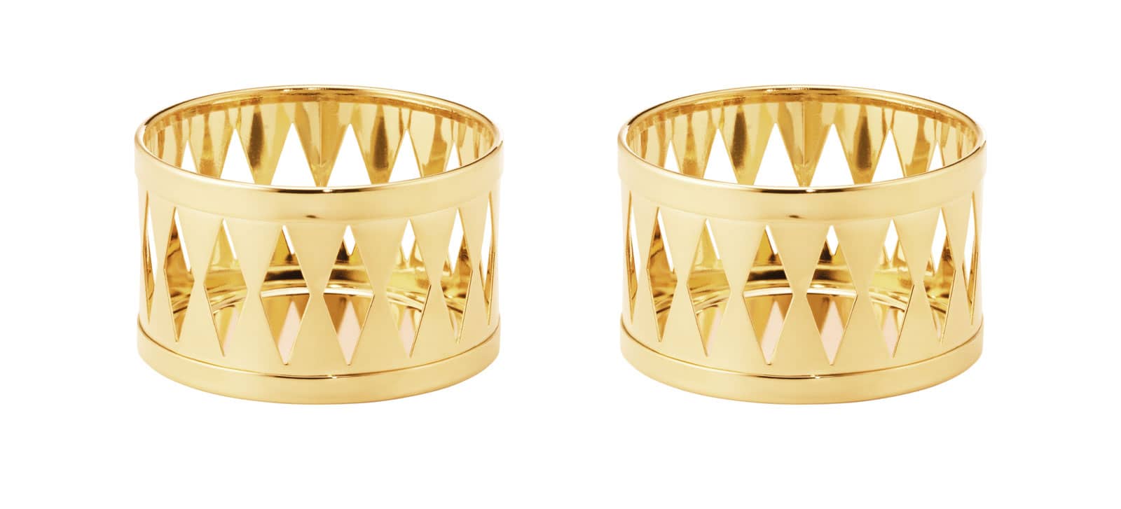 Georg Jensen 2026 Teelichthalterset 2Stück gold