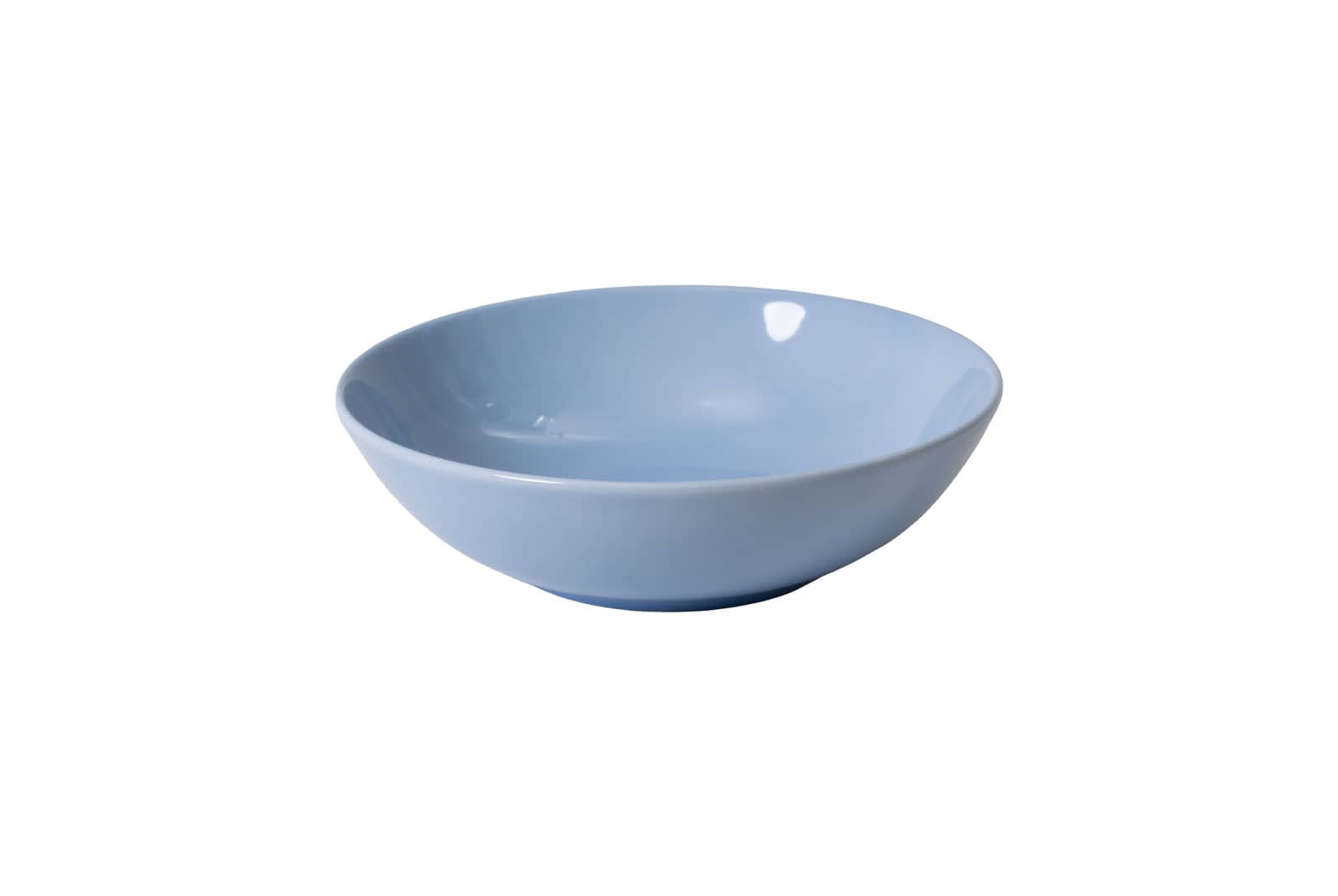 Die Dibbern One Color morgenblau Schale ist ein kleines Porzellanschälchen mit vergissmeinnichtblauer Glasur.