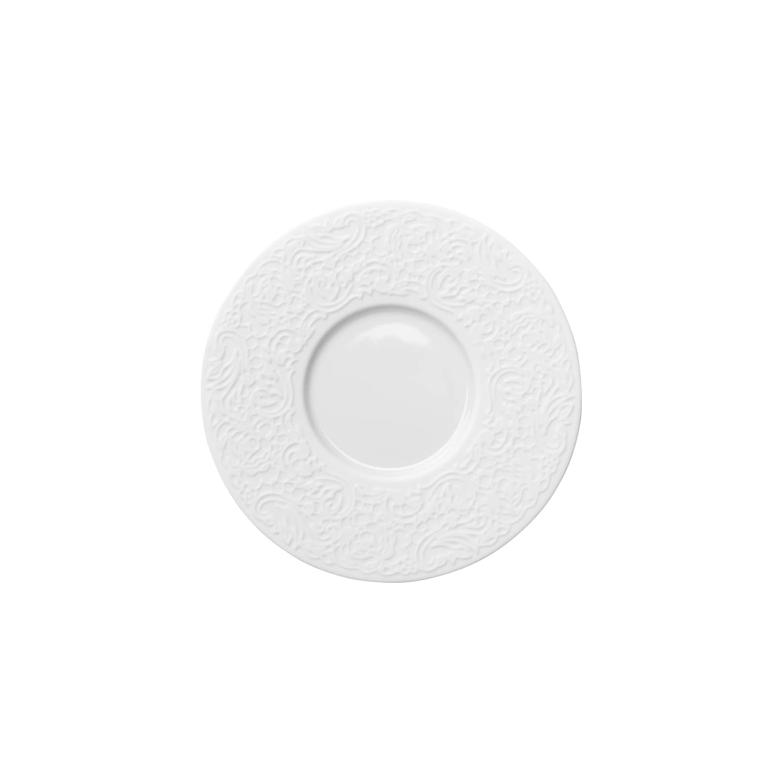 Guy Degrenne Collection L Couture Espresso-Untere 12,6cm weiß