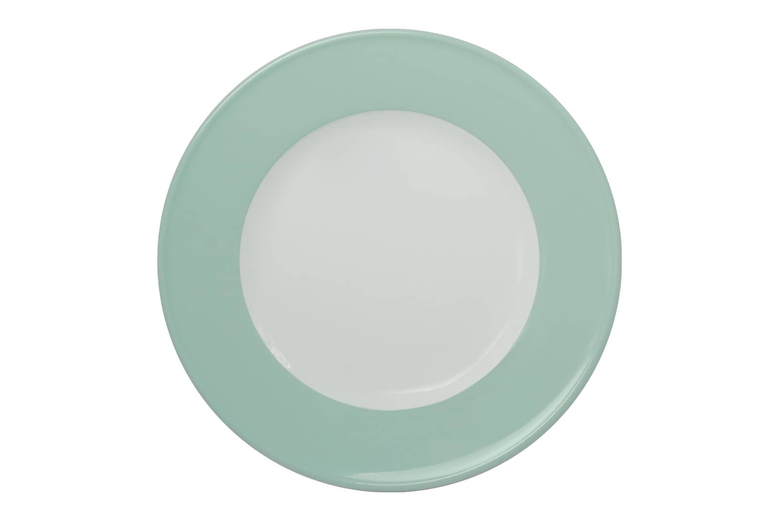 Solid Color mint Frühstücksteller mit Fahne 19cm