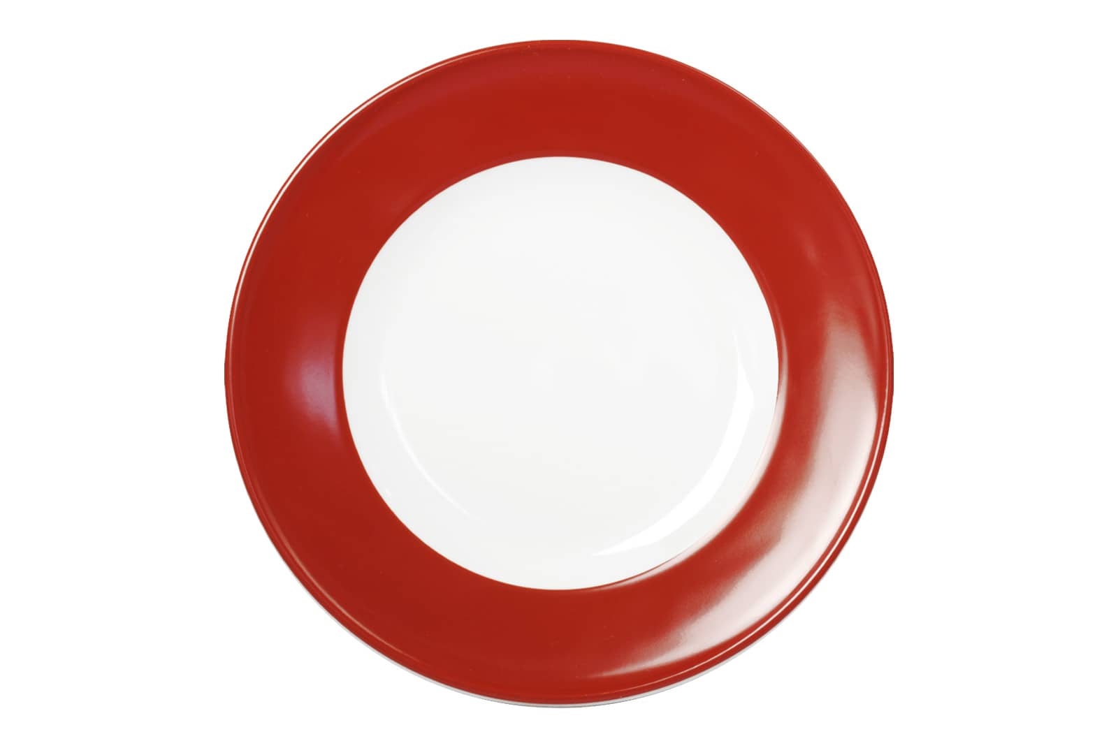 Dibbern Solid Color paprika Frühstücksteller mit Fahne 19cm