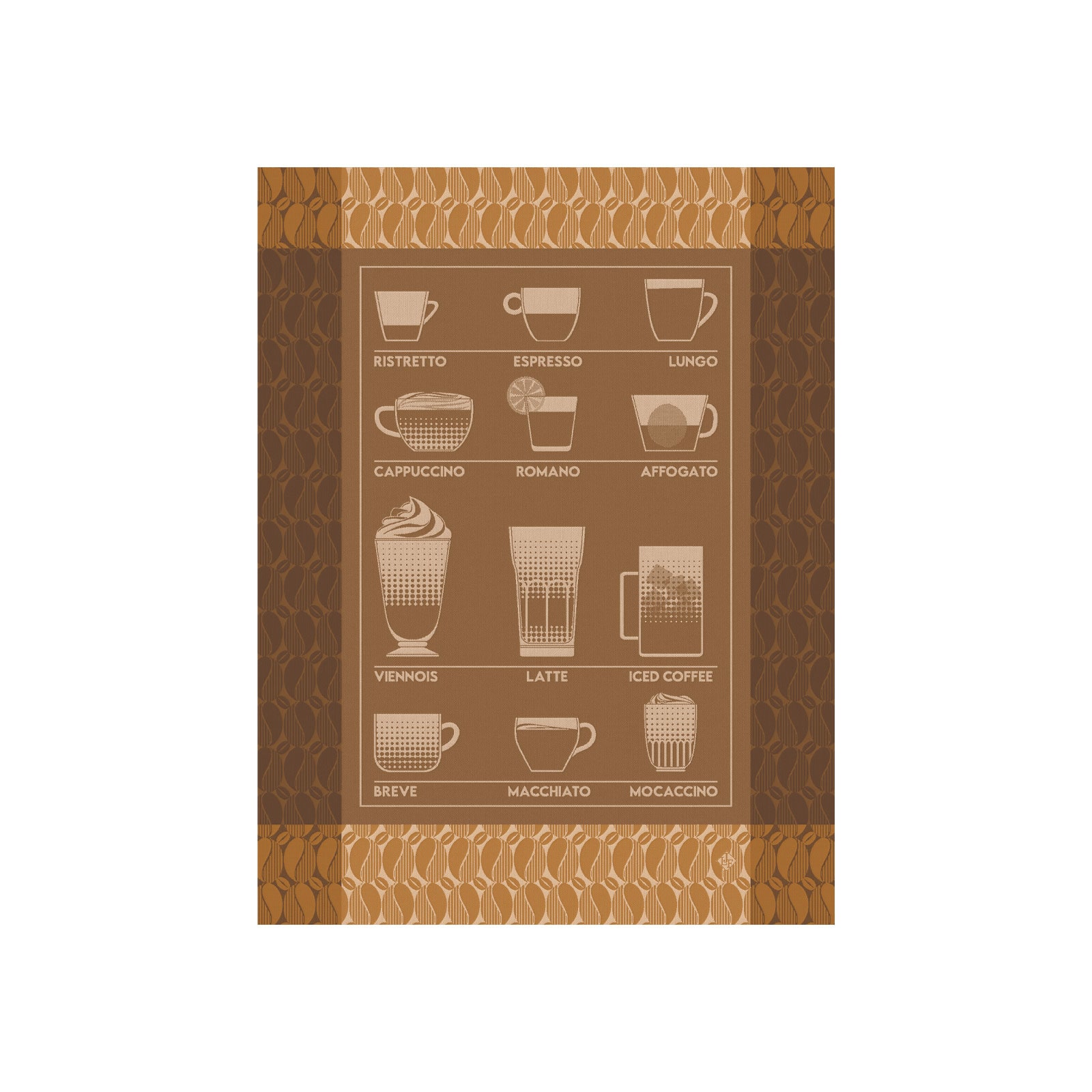 Le Jacquard Francais Barista Geschirrtuch 80x60cm moccacino