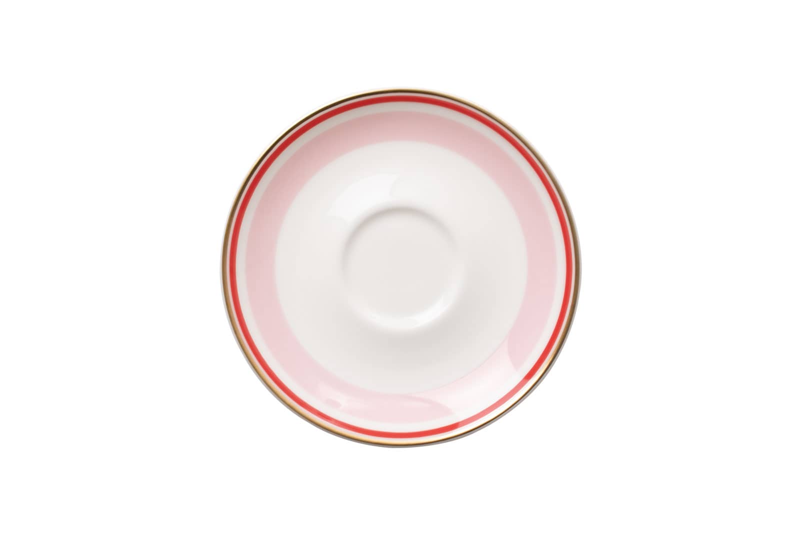 Die Espresso-Untertasse rosé/rot der Dibbern Serie Capri