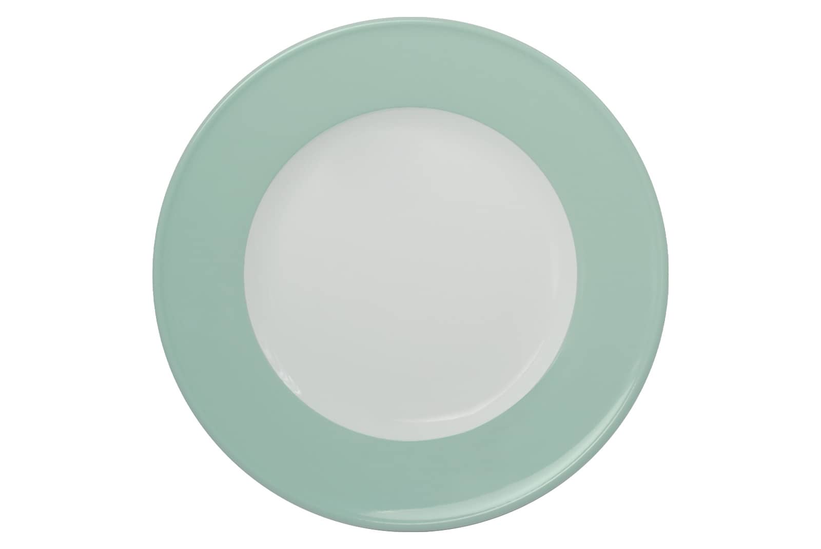 Solid Color mint Frühstücksteller mit Fahne 21cm