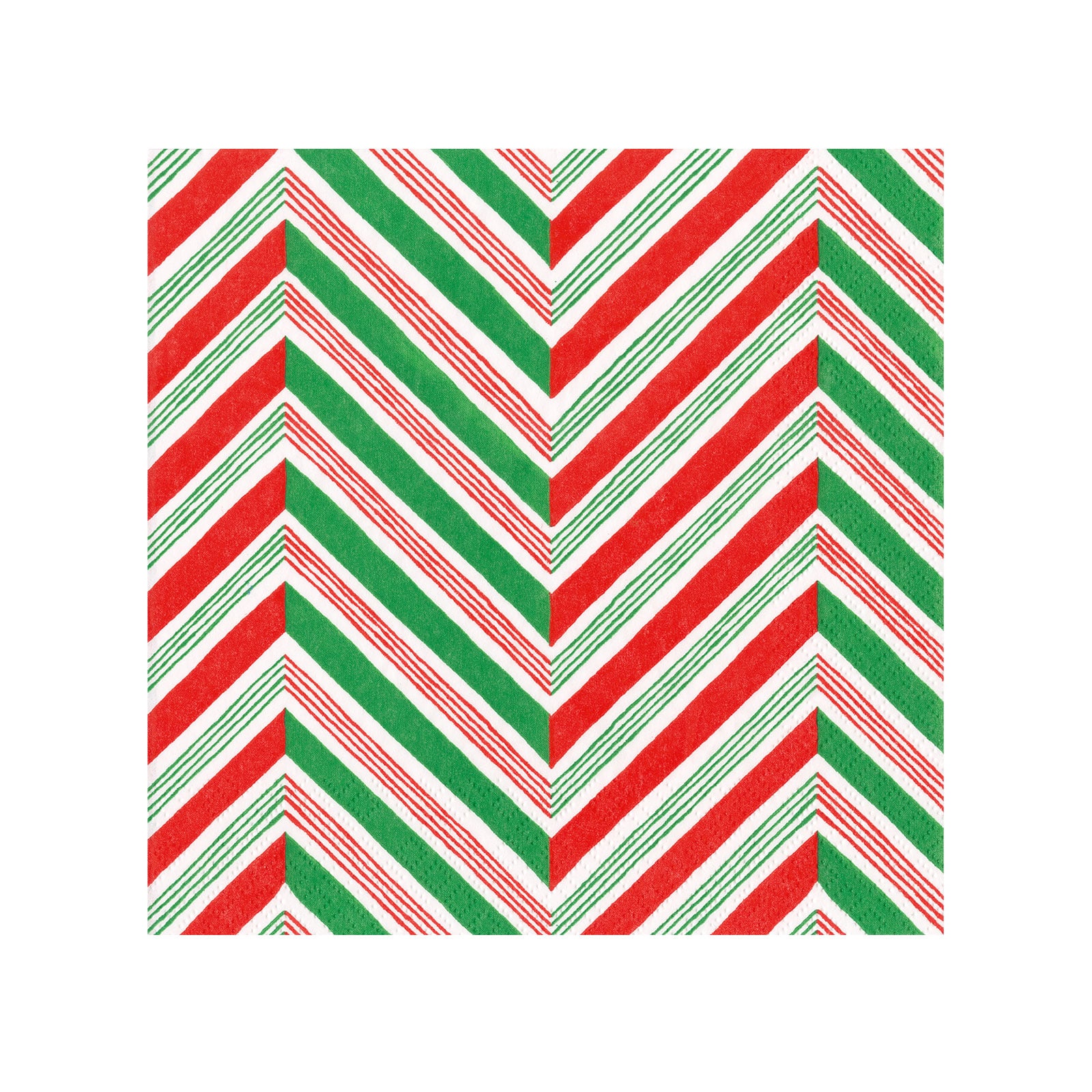 Caspari Lunchservietten Candy Cane Stripes