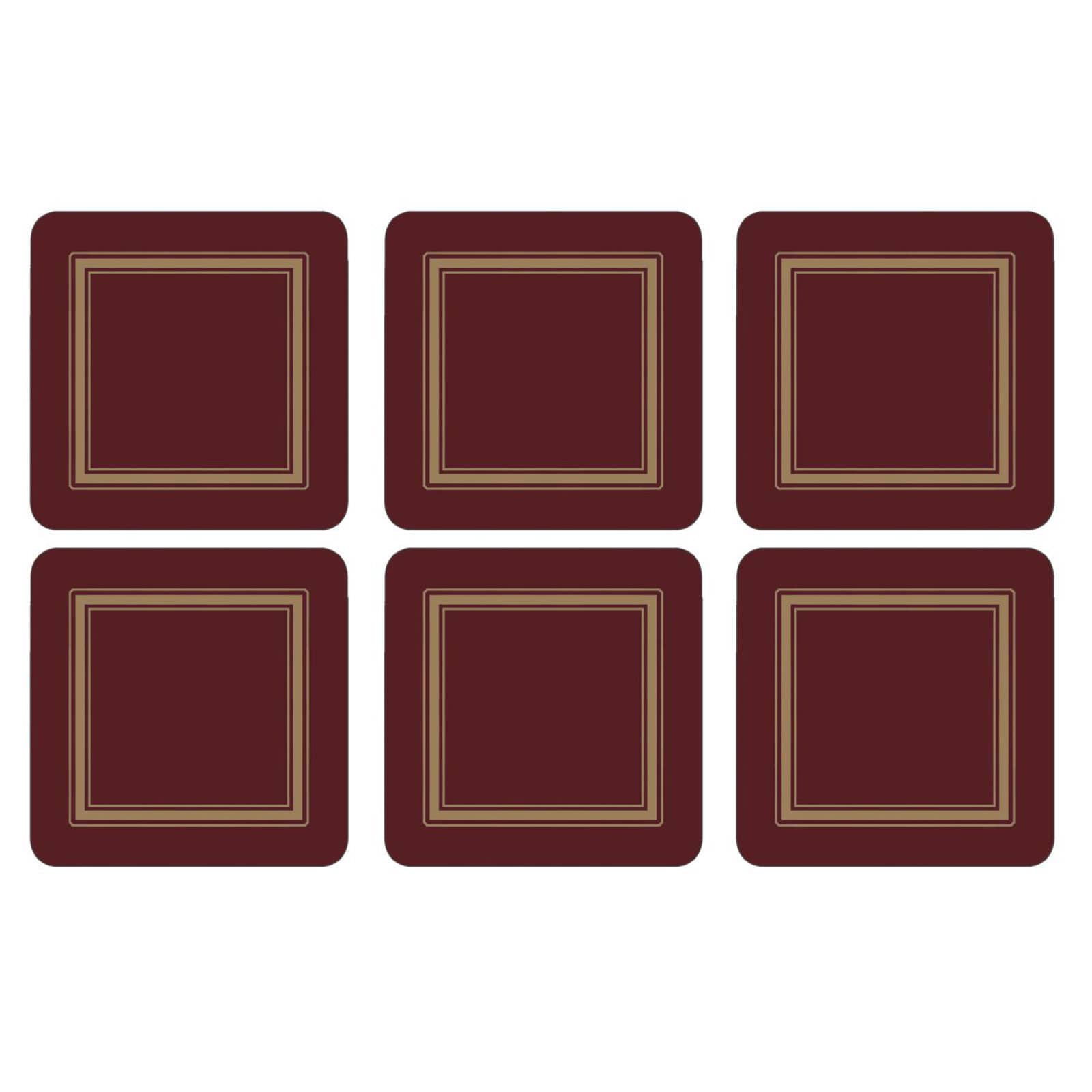 Pimpernel Classic Burgundy Untersetzer 6er Set 10,5x10,5cm
