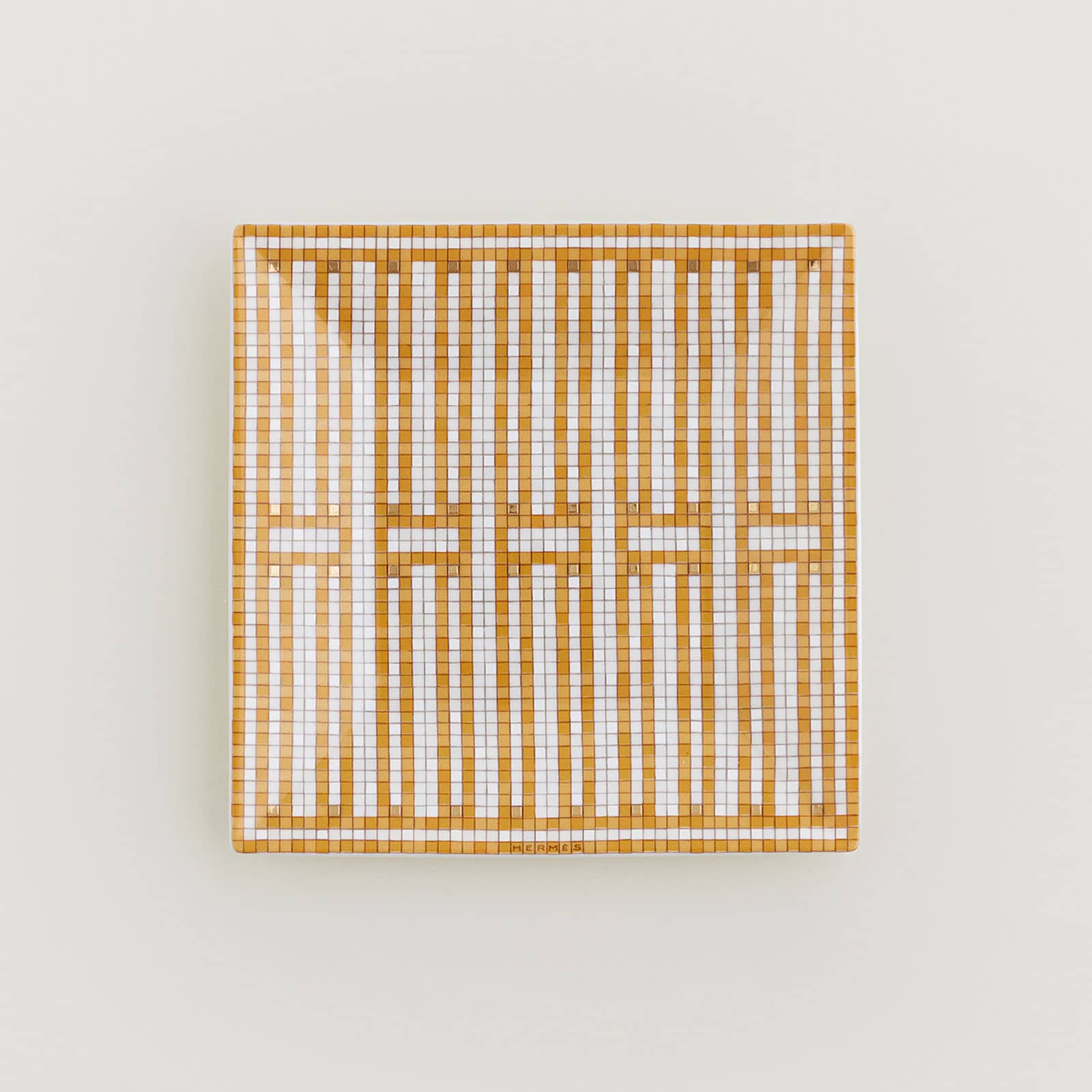 HERMÈS Paris Mosaïque au 24 Gold Kleines Carré Nr.2 11x11cm