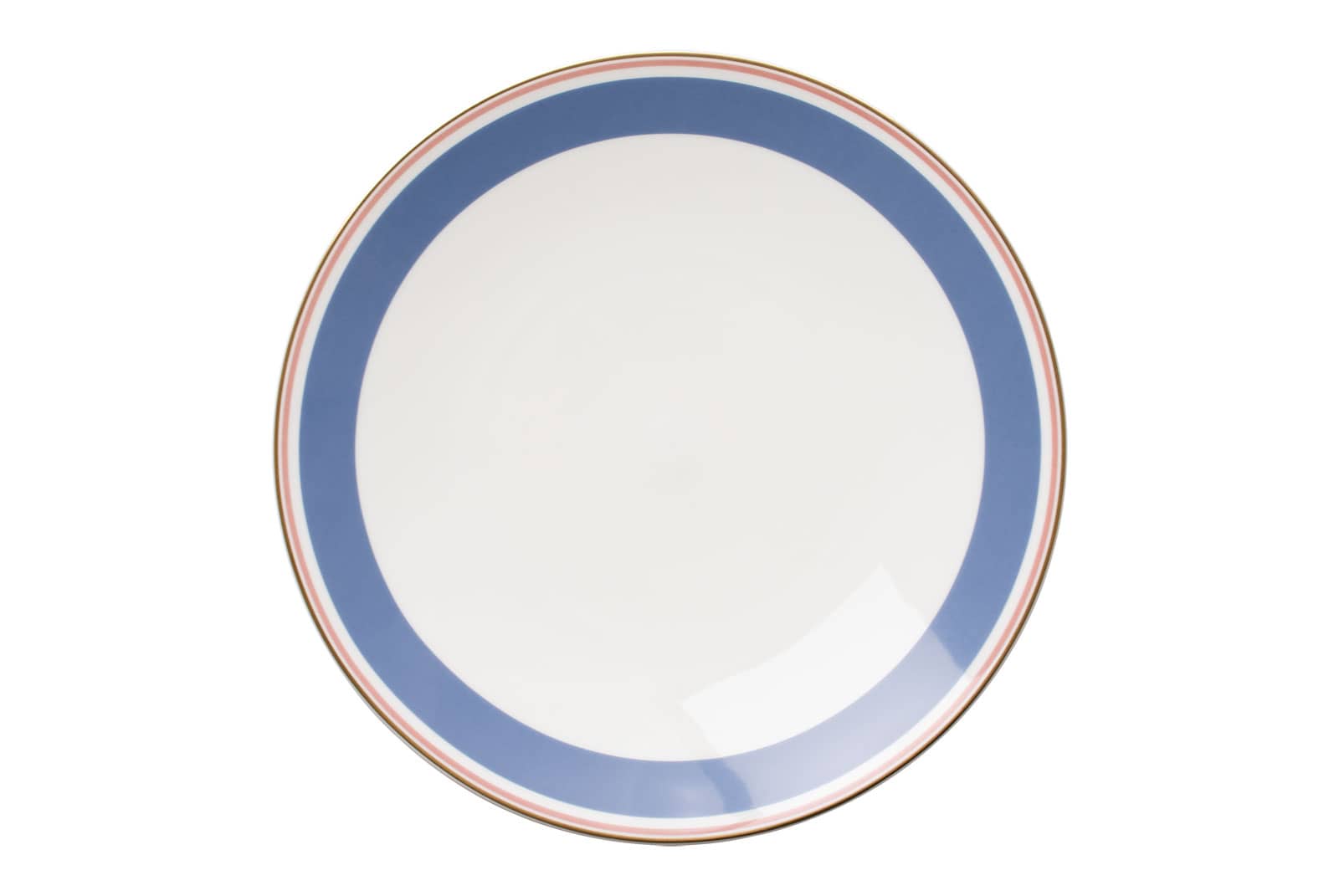 Der Frühstücksteller blau/rosé der Dibbern Serie Capri